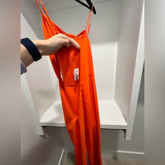 REVOLVE Lita by Ciara Tie Front Jumpsuit in Cherry Tomato Size XL New with tags - Picture 6 of 17
